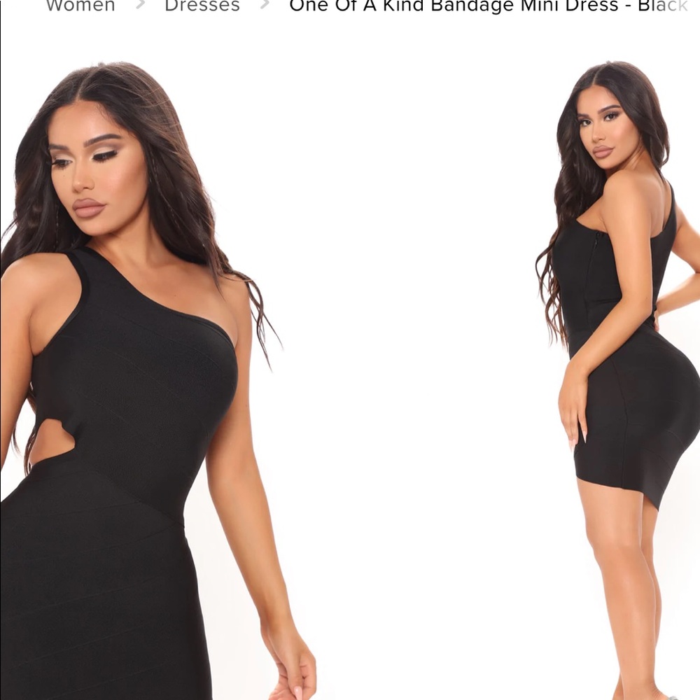 Black mini dress